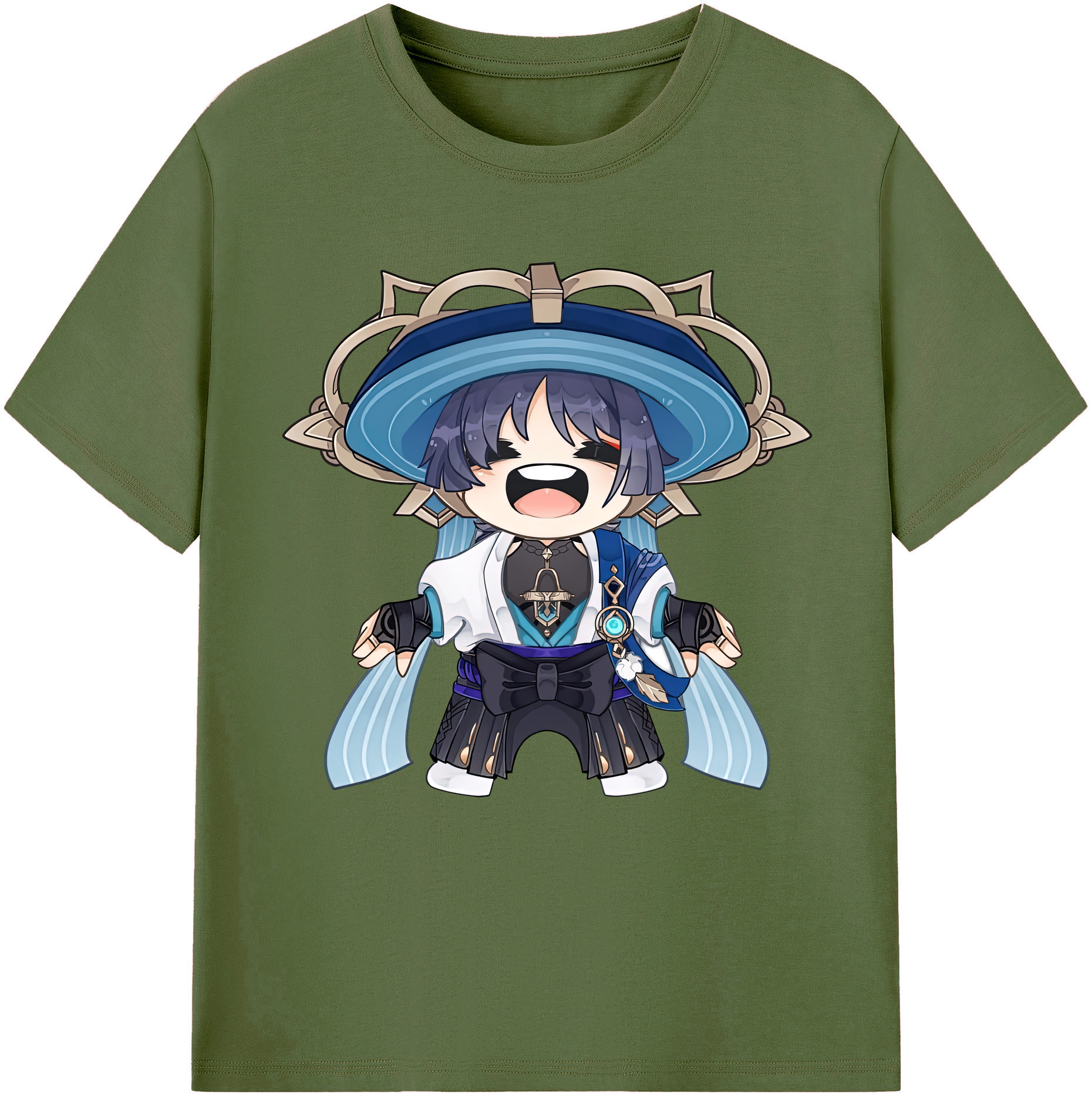 げんし神 さんペい genshin Sanpei 綿100％半袖Tシャツ（フロントプリント）